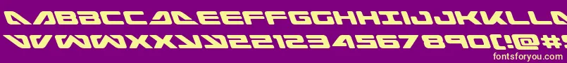 Seadog2015left Font – Yellow Fonts on Purple Background