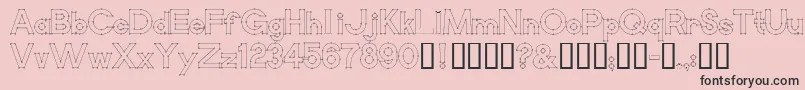 Vector Font – Black Fonts on Pink Background