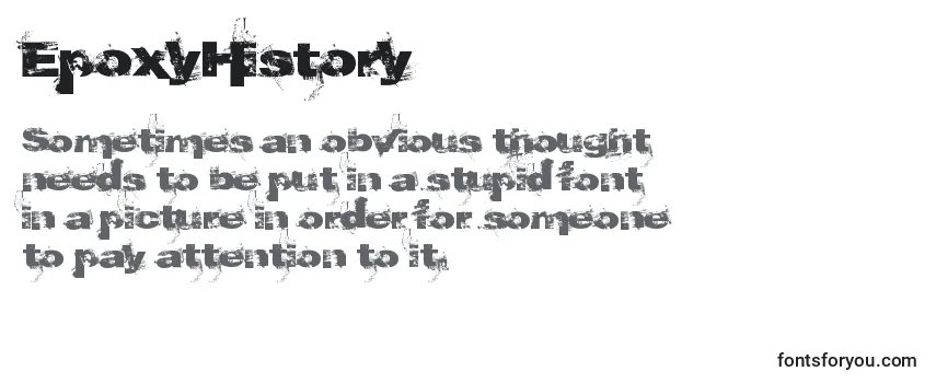 Review of the EpoxyHistory Font