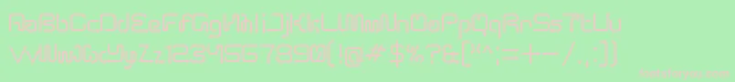 ArroTerminalRegular Font – Pink Fonts on Green Background