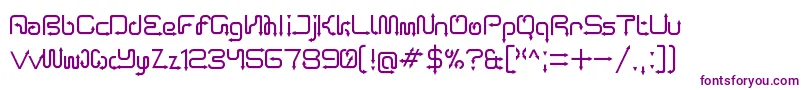 Шрифт ArroTerminalRegular – фиолетовые шрифты на белом фоне