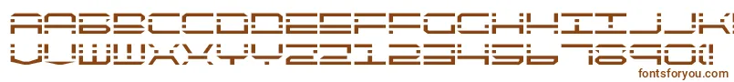 フォントQq4 – 白い背景に茶色のフォント