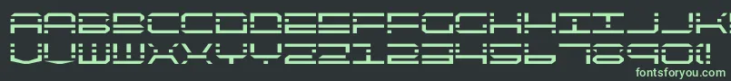 フォントQq4 – 黒い背景に緑の文字