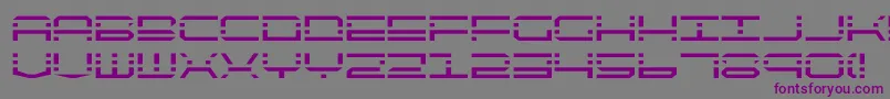 フォントQq4 – 紫色のフォント、灰色の背景