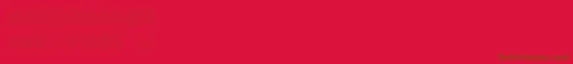 StMovieheadLight Font – Brown Fonts on Red Background