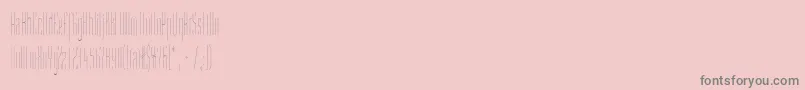 StMovieheadLight Font – Gray Fonts on Pink Background
