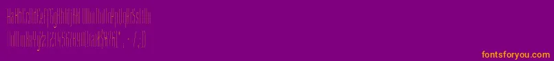 StMovieheadLight Font – Orange Fonts on Purple Background