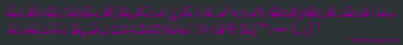 FunkyfaceuprightRegular Font – Purple Fonts on Black Background