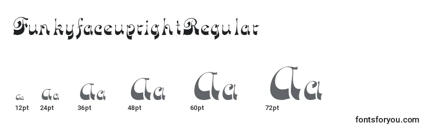 Размеры шрифта FunkyfaceuprightRegular