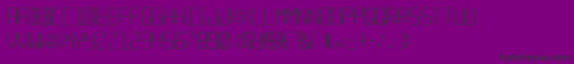 TransponderAoe Font – Black Fonts on Purple Background