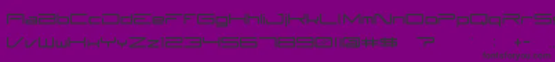 Subzer0-fontti – mustat fontit violetilla taustalla