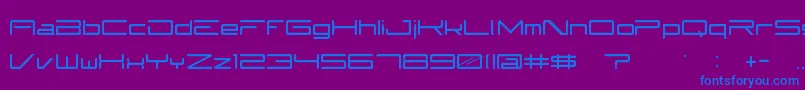 Subzer0 Font – Blue Fonts on Purple Background