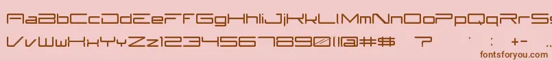 Subzer0 Font – Brown Fonts on Pink Background