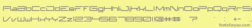 Subzer0 Font – Gray Fonts on Yellow Background