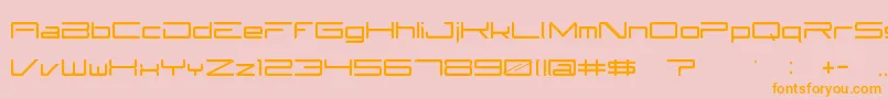 Subzer0 Font – Orange Fonts on Pink Background