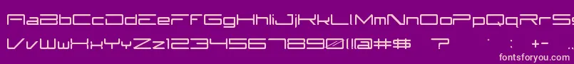 Subzer0 Font – Pink Fonts on Purple Background