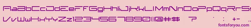 Subzer0 Font – Purple Fonts on Pink Background