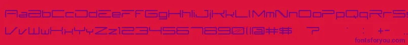 Subzer0 Font – Purple Fonts on Red Background