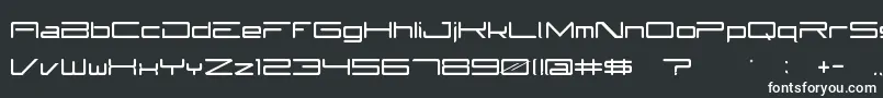 Шрифт Subzer0 – белые шрифты на чёрном фоне