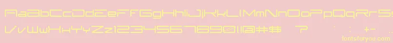 Subzer0 Font – Yellow Fonts on Pink Background