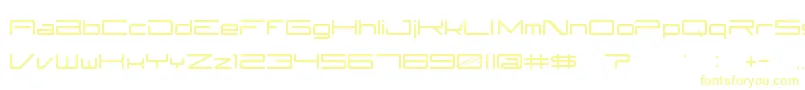 Subzer0 Font – Yellow Fonts on White Background