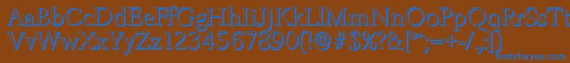 Подробнее о шрифте BelfastshadowLightRegular Шрифт BelfastshadowLightRegular – синие шрифты на коричневом фоне