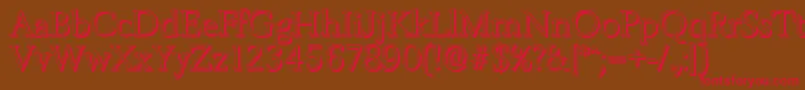 BelfastshadowLightRegular Font – Red Fonts on Brown Background