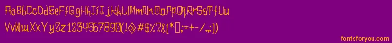 Más sobre la fuente Clownoween fuente Clownoween – Fuentes Naranjas Sobre Fondo Morado