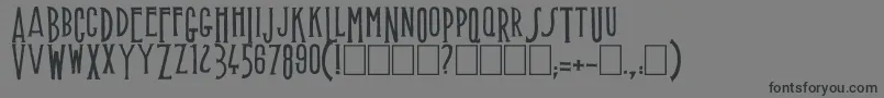 Muffaroo Font – Black Fonts on Gray Background