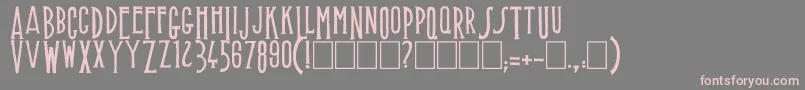 Шрифт Muffaroo – розовые шрифты на сером фоне