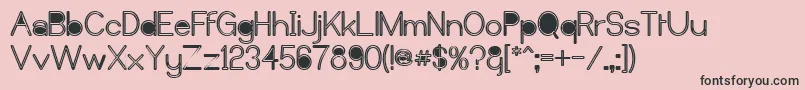 Castorm Font – Black Fonts on Pink Background