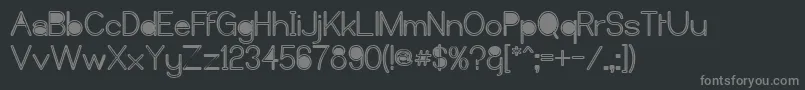Castorm Font – Gray Fonts on Black Background