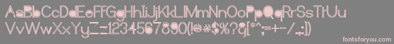 Castorm Font – Pink Fonts on Gray Background
