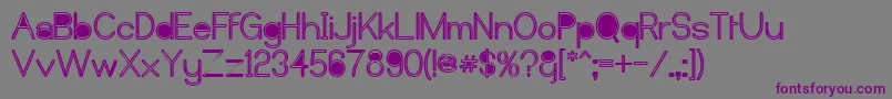 Шрифт Castorm – фиолетовые шрифты на сером фоне