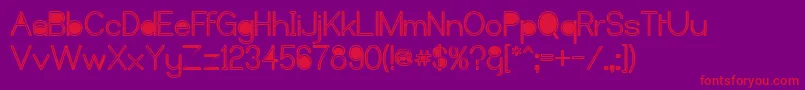 Castorm Font – Red Fonts on Purple Background