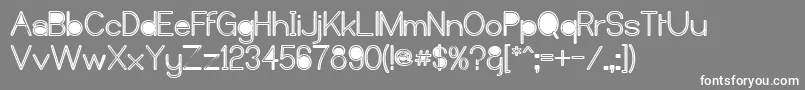 Castorm Font – White Fonts on Gray Background