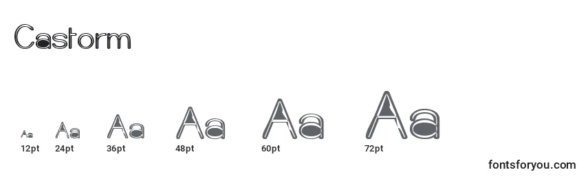 Castorm Font Sizes
