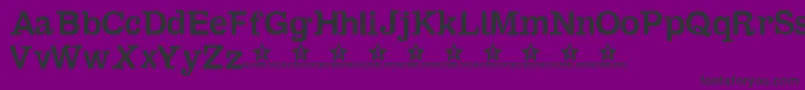 Sambahollyc Font – Black Fonts on Purple Background