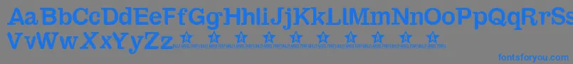 Sambahollyc Font – Blue Fonts on Gray Background