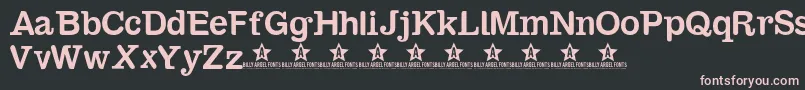 Sambahollyc Font – Pink Fonts on Black Background