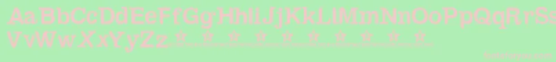 Sambahollyc Font – Pink Fonts on Green Background