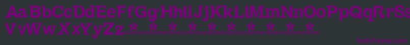 Шрифт Sambahollyc – фиолетовые шрифты на чёрном фоне