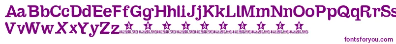 Sambahollyc Font – Purple Fonts on White Background