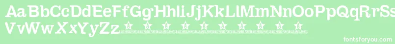 Sambahollyc Font – White Fonts on Green Background