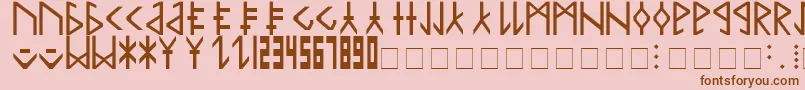 En savoir plus sur la police CommonTongue Police CommonTongue – polices brunes sur fond rose