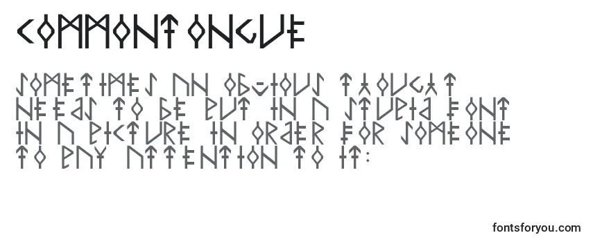 CommonTongue Font