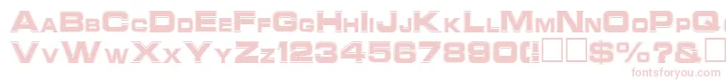 NccinlineRegular Font – Pink Fonts on White Background