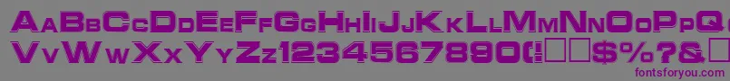 NccinlineRegular Font – Purple Fonts on Gray Background