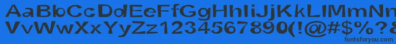 SnottSemibold Font – Black Fonts on Blue Background