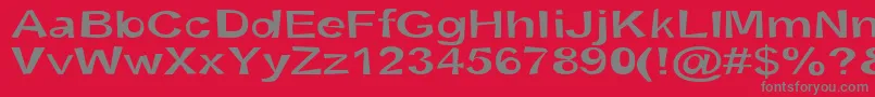 SnottSemibold Font – Gray Fonts on Red Background